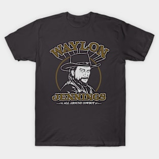 Waylon Jennings Clipart Face T-Shirt